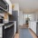 ample counter space in long kitchen