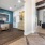 spacious leasing office with recessed lighting next to large, bright lobby at retreat at chelsea park